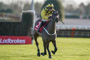 SUNBURY, ENGLAND - DECEMBER 27: Nico de Boinville riding Shishkin clear the last to win The Ladbrokes Wayward Lad Novices' Chase at Kempton Park Racecourse on December 27, 2020 in Sunbury, England. Owners are allowed to attend if they have a runner at the meeting otherwise racing remains behind closed doors to the public due to the Coronavirus pandemic. (Photo by Alan Crowhurst/Getty Images)