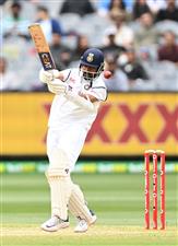 MELBOURNE, AUSTRALIA - DECEMBER 28: Ajinkya Rahane of India bats during day three of the Second Test match between Australia and India at Melbourne Cricket Ground on December 28, 2020 in Melbourne, Australia. (Photo by Quinn Rooney/Getty Images)