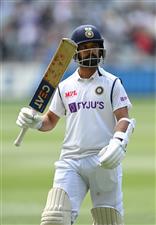 MELBOURNE, AUSTRALIA - DECEMBER 28: Ajinkya Rahane of India walks off the field after being run out on 112 runs during day three of the Second Test match between Australia and India at Melbourne Cricket Ground on December 28, 2020 in Melbourne, Australia. (Photo by Quinn Rooney/Getty Images)