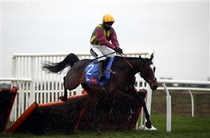 CATTERICK, ENGLAND - DECEMBER 28: Miss Heritage ridden by Bryony Frost during the Sky Bet Money Back As Cash Handicap Hurdle at Catterick Racecourse on December 28, 2020 in Catterick, England. (Photo by Pool/Getty Images)