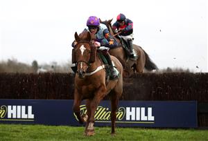 CATTERICK, ENGLAND - DECEMBER 28: Relkadam ridden by Nathan Moscrop on their way to winning the SkyBet Britain's Most Popular Online Bookmaker Conditional Jockeys' Handicap Chase at Catterick Racecourse on December 28, 2020 in Catterick, England. (Photo by Tim Goode - Pool / Getty Images)
