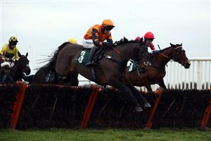 CATTERICK, ENGLAND - DECEMBER 28: Bioverdia ridden by Conor O'Farrell during the Sky Bet Price Boost Promise Mares' Novices' Hurdle at Catterick Racecourse on December 28, 2020 in Catterick, England. (Photo by Tim Goode - Pool / Getty Images)