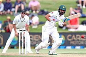 TAURANGA, NEW ZEALAND - DECEMBER 28: Fawad Alam of Pakistan bats during day three of the First Test match in the series between New Zealand and Pakistan at Bay Oval on December 28, 2020 in Tauranga, New Zealand. (Photo by Phil Walter/Getty Images)