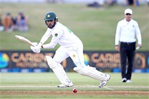 TAURANGA, NEW ZEALAND - DECEMBER 28: Faheem Ashraf
of Pakistan bats during day three of the First Test match in the series between New Zealand and Pakistan at Bay Oval on December 28, 2020 in Tauranga, New Zealand. (Photo by Phil Walter/Getty Images)