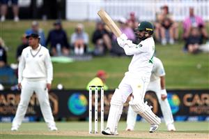 TAURANGA, NEW ZEALAND - DECEMBER 28: Faheem Ashraf
of Pakistan bats during day three of the First Test match in the series between New Zealand and Pakistan at Bay Oval on December 28, 2020 in Tauranga, New Zealand. (Photo by Phil Walter/Getty Images)