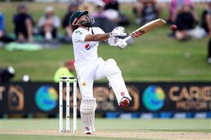 TAURANGA, NEW ZEALAND - DECEMBER 28: Mohammad Rizwan
of Pakistan bats during day three of the First Test match in the series between New Zealand and Pakistan at Bay Oval on December 28, 2020 in Tauranga, New Zealand. (Photo by Phil Walter/Getty Images)