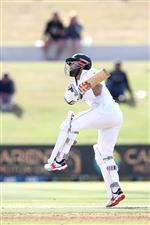TAURANGA, NEW ZEALAND - DECEMBER 28: Mohammad Rizwan
of Pakistan bats during day three of the First Test match in the series between New Zealand and Pakistan at Bay Oval on December 28, 2020 in Tauranga, New Zealand. (Photo by Phil Walter/Getty Images)