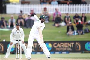 TAURANGA, NEW ZEALAND - DECEMBER 28: Faheem Ashraf
of Pakistan bats during day three of the First Test match in the series between New Zealand and Pakistan at Bay Oval on December 28, 2020 in Tauranga, New Zealand. (Photo by Phil Walter/Getty Images)