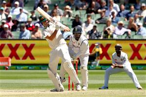 MELBOURNE, AUSTRALIA - DECEMBER 29: Cameron Green of Australia bats during day four of the Second Test match between Australia and India at Melbourne Cricket Ground on December 29, 2020 in Melbourne, Australia. (Photo by Kelly Defina/Getty Images)