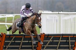 NEWBURY, ENGLAND - DECEMBER 29: Anugus Cheleda riding Calva D'Auge clear the last to win The MansionBet's Watch And Bet Handicap Hurdle at Newbury Racecourse on December 29, 2020 in Newbury, England. Owners are allowed to attend if they have a runner at the meeting otherwise racing remains behind closed doors to the public due to the Coronavirus pandemic. (Photo by Alan Crowhurst/Getty Images)