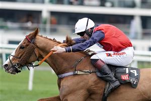 NEWBURY, ENGLAND - DECEMBER 29: Jamie Bargary riding Amateur clear the last to win The MansionBet's Best Odds Guaranteed Mandarin Handicap Chase at Newbury Racecourse on December 29, 2020 in Newbury, England. Owners are allowed to attend if they have a runner at the meeting otherwise racing remains behind closed doors to the public due to the Coronavirus pandemic. (Photo by Alan Crowhurst/Getty Images)