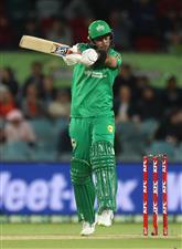 CANBERRA, AUSTRALIA - DECEMBER 29: Glenn Maxwell of the Stars bats during the Big Bash League match between Sydney Thunder and the Melbourne Stars at Manuka Oval, on December 29, 2020, in Canberra, Australia. (Photo by Mike Owen/Getty Images)