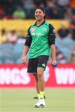 CANBERRA, AUSTRALIA - DECEMBER 29: Marcus Stoinis of the Stars is seen prior to the Big Bash League match between Sydney Thunder and the Melbourne Stars at Manuka Oval, on December 29, 2020, in Canberra, Australia. (Photo by Mike Owen/Getty Images)