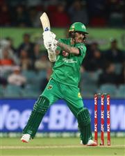 CANBERRA, AUSTRALIA - DECEMBER 29: Nic Maddinson of the Stars bats during the Big Bash League match between Sydney Thunder and the Melbourne Stars at Manuka Oval, on December 29, 2020, in Canberra, Australia. (Photo by Mike Owen/Getty Images)