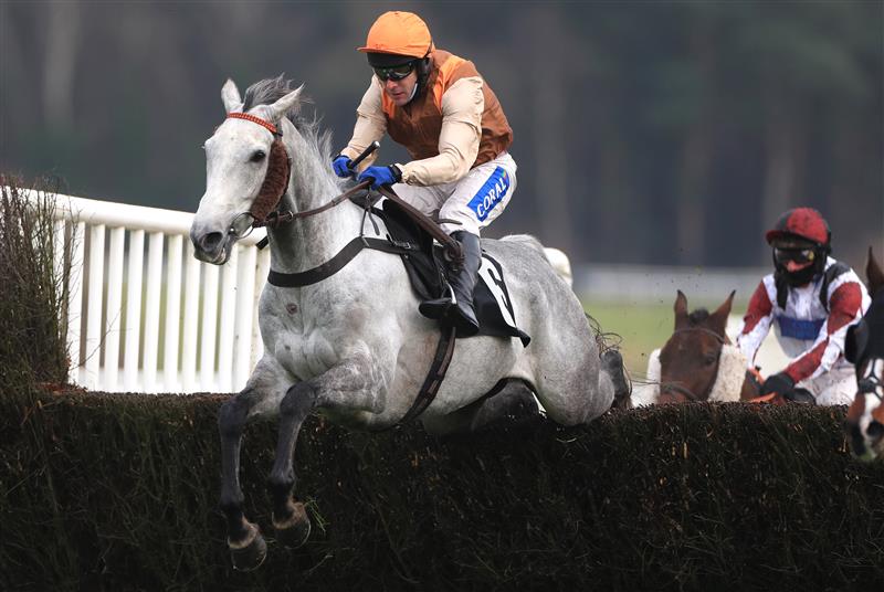 MARKET RASEN, ENGLAND - DECEMBER 30: Night Of Sin ridden by Tom Scudamore during The Racing TV Handicap Chase at Market Rasen Racecourse on December 30, 2020 in Market Rasen, England. (Photo by Mike Egerton - Pool/Getty Images)