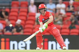 GOLD COAST, AUSTRALIA - DECEMBER 29: Sam Harper of the Renegades bats during the Big Bash League match between the Melbourne Renegades and the Sydney Sixers at Metricon Stadium, on December 29, 2020, in Gold Coast, Australia. (Photo by Chris Hyde/Getty Images)