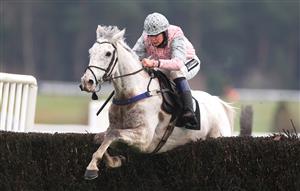 MARKET RASEN, ENGLAND - DECEMBER 30: Theflyingportrait ridden by Lilly Pinchin during The Racing TV Handicap Chase at Market Rasen Racecourse on December 30, 2020 in Market Rasen, England. (Photo by Mike Egerton - Pool/Getty Images)