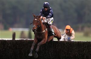 MARKET RASEN, ENGLAND - DECEMBER 30: Rikoboy ridden by Sam Twiston-Davies goes on to win The Racing TV Handicap Chase at Market Rasen Racecourse on December 30, 2020 in Market Rasen, England. (Photo by Mike Egerton - Pool/Getty Images)