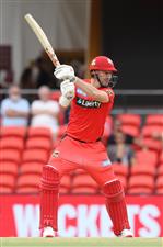 GOLD COAST, AUSTRALIA - DECEMBER 29: Shaun Marsh of the Renegades bats during the Big Bash League match between the Melbourne Renegades and the Sydney Sixers at Metricon Stadium, on December 29, 2020, in Gold Coast, Australia. (Photo by Chris Hyde/Getty Images)