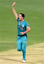 BRISBANE, AUSTRALIA - DECEMBER 30: Jack Wildermuth of the Heat appeals to the umpire during the Big Bash League match between the Hobart Hurricanes and Brisbane Heat at The Gabba, on December 30, 2020, in Brisbane, Australia. (Photo by Bradley Kanaris/Getty Images)
