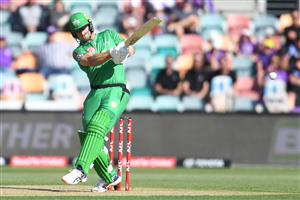 HOBART, AUSTRALIA - JANUARY 04: Hilton Cartwright of the Stars bats during the Big Bash League match between the Melbourne Stars and the Hobart Hurricanes at Blundstone Arena on January 04, 2021 in Hobart, Australia. (Photo by Steve Bell/Getty Images)