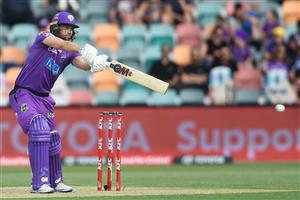 HOBART, AUSTRALIA - JANUARY 04: Dawid Malan of the Hurricanes bats during the Big Bash League match between the Melbourne Stars and the Hobart Hurricanes at Blundstone Arena, on January 04, 2021, in Hobart, Australia. (Photo by Steve Bell/Getty Images)