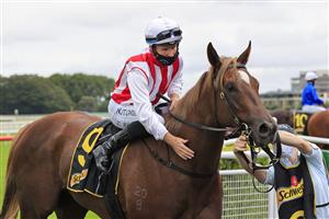 SYDNEY, AUSTRALIA - JANUARY 02: Tommy Berry on Four Moves Ahead returns to scale after winning race 1 the Schweppes Handicap during Sydney Racing on the Kensington track at Royal Randwick Racecourse on January 02, 2021 in Sydney, Australia. (Photo by Mark Evans/Getty Images)