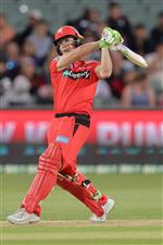ADELAIDE, AUSTRALIA - JANUARY 05: Sam Harper of the Renegades bats during the Big Bash League match between the Melbourne Renegades and the Adelaide Strikers at Adelaide Oval, on January 05, 2021, in Adelaide, Australia. (Photo by Daniel Kalisz/Getty Images)