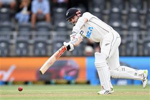 CHRISTCHURCH, NEW ZEALAND - JANUARY 05: Kane Williamson of New Zealand bats during day three of the Second Test match in the series between New Zealand and Pakistan at Hagley Oval on January 05, 2021 in Christchurch, New Zealand. (Photo by Kai Schwoerer/Getty Images)