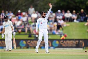 CHRISTCHURCH, NEW ZEALAND - JANUARY 05: Faheem Ashraf of Pakistan unsuccessfully appeals for the wicket of Kane Williamson of New Zealand during day three of the Second Test match in the series between New Zealand and Pakistan at Hagley Oval on January 05, 2021 in Christchurch, New Zealand. (Photo by Kai Schwoerer/Getty Images)