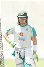 SYDNEY, AUSTRALIA - JANUARY 05: Will Pucovski of Australia bats during an Australian nets session at the Sydney Cricket Ground on January 05, 2021 in Sydney, Australia. (Photo by Mark Metcalfe/Getty Images)