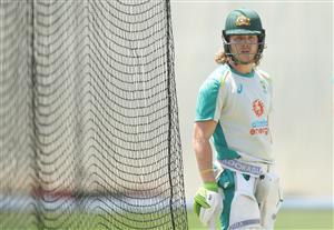 SYDNEY, AUSTRALIA - JANUARY 05: Will Pucovski of Australia bats during an Australian nets session at the Sydney Cricket Ground on January 05, 2021 in Sydney, Australia. (Photo by Mark Metcalfe/Getty Images)
