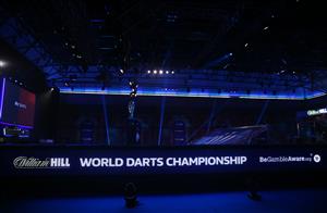 LONDON, ENGLAND - JANUARY 03: A view of the Sidwell trophy prior to the final match on Day Sixteen of The PDC William Hill World Darts Championship at Alexandra Palace on January 03, 2021 in London, England. (Photo by Luke Walker/Getty Images)