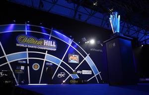 LONDON, ENGLAND - JANUARY 03: A view of the Sidwell trophy prior to the final match on Day Sixteen of The PDC William Hill World Darts Championship at Alexandra Palace on January 03, 2021 in London, England. (Photo by Luke Walker/Getty Images)