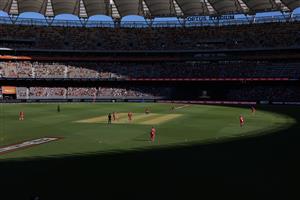 PERTH, AUSTRALIA - JANUARY 06: A general view of play during the Big Bash League match between the Perth Scorchers and the Sydney Sixers at Optus Stadium, on January 06, 2021, in Perth, Australia. (Photo by Paul Kane/Getty Images)