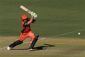 PERTH, AUSTRALIA - JANUARY 06: Josh Inglis of the Scorchers bats during the Big Bash League match between the Perth Scorchers and the Sydney Sixers at Optus Stadium, on January 06, 2021, in Perth, Australia. (Photo by Paul Kane/Getty Images)