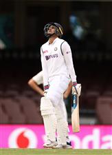SYDNEY, AUSTRALIA - JANUARY 08: Shubman Gill of India celebrates after reaching his half century during day two of the 3rd Test match in the series between Australia and India at Sydney Cricket Ground on January 08, 2021 in Sydney, Australia. (Photo by Ryan Pierse/Getty Images)