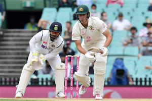 Australian batsman Cameron Green plays s shot on day two of the third cricket Test match at Sydney Cricket Ground (SCG) between Australia and India on January 8, 2021. (Photo by Saeed KHAN / AFP) / --IMAGE RESTRICTED TO EDITORIAL USE - NO COMMERCIAL USE-- (Photo by SAEED KHAN/AFP via Getty Images)