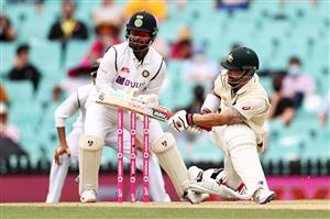 SYDNEY, AUSTRALIA - JANUARY 08: Matthew Wade of Australia bats during day two of the Third Test match in the series between Australia and India at Sydney Cricket Ground on January 08, 2021 in Sydney, Australia. (Photo by Cameron Spencer/Getty Images)