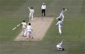 SYDNEY, AUSTRALIA - JANUARY 08: Marnus Labuschagne of Australia edges and is caught by Ajinkya Rahane of India off the bowling of Ravindra Jadeja of India during day two of the 3rd Test match in the series between Australia and India at Sydney Cricket Ground on January 08, 2021 in Sydney, Australia. (Photo by Ryan Pierse/Getty Images)