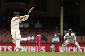 SYDNEY, AUSTRALIA - JANUARY 08: Steve Smith of Australia bats during day two of the 3rd Test match in the series between Australia and India at Sydney Cricket Ground on January 08, 2021 in Sydney, Australia. (Photo by Ryan Pierse/Getty Images)