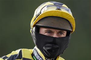 SUNBURY, ENGLAND - JANUARY 09: Nico de Boinville at Kempton Park Racecourse on January 09, 2021 in Sunbury, England. Due to the Coronavirus pandemic, owners along with the paying public will not be allowed to attend the meeting. (Photo by Alan Crowhurst/Getty Images)