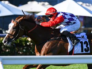MELBOURNE, AUSTRALIA - JANUARY 09: Will Price riding Tycoon Bec wins Race 8, the Seppelt Salinger Plate, during Melbourne Racing at Flemington Racecourse on January 09, 2021 in Melbourne, Australia. (Photo by Vince Caligiuri/Getty Images)