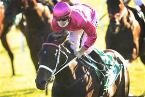 SYDNEY, AUSTRALIA - JANUARY 09: Jason Collett on Betcha Flying wins race 9 the TAB Handicap during Sydney Racing at Royal Randwick Racecourse on January 09, 2021 in Sydney, Australia. (Photo by Mark Evans/Getty Images)