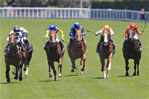 SYDNEY, AUSTRALIA - JANUARY 09: Rachel King on Malkovich (L) wins race 1 the Sky Racing Active Handicap during Sydney Racing at Royal Randwick Racecourse on January 09, 2021 in Sydney, Australia. (Photo by Mark Evans/Getty Images)