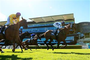 SYDNEY, AUSTRALIA - JANUARY 09: Robbie Dolan on Spirit Ridge wins race 7 the January Cup during Sydney Racing at Royal Randwick Racecourse on January 09, 2021 in Sydney, Australia. (Photo by Mark Evans/Getty Images)
