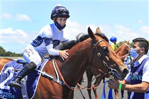 SYDNEY, AUSTRALIA - JANUARY 09: Rachel King on Malkovich returns to scale after winning race 1 the Sky Racing Active Handicap during Sydney Racing at Royal Randwick Racecourse on January 09, 2021 in Sydney, Australia. (Photo by Mark Evans/Getty Images)