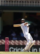 SYDNEY, AUSTRALIA - JANUARY 11: Cheteshwar Pujara of India bats during day five of the 3rd Test match in the series between Australia and India at Sydney Cricket Ground on January 11, 2021 in Sydney, Australia. (Photo by Ryan Pierse/Getty Images)