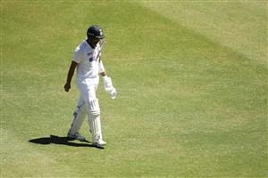SYDNEY, AUSTRALIA - JANUARY 11: Cheteshwar Pujara of India looks dejected after being dismissed by Josh Hazlewood of Australia during day five of the Third Test match in the series between Australia and India at Sydney Cricket Ground on January 11, 2021 in Sydney, Australia. (Photo by Mark Kolbe/Getty Images)