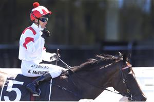 SYDNEY, AUSTRALIA - JANUARY 09: Kerrin McEvoy on All Time Legend returns to scale after winning race 4 the Agency Real Estate Handicap during Sydney Racing at Royal Randwick Racecourse on January 09, 2021 in Sydney, Australia. (Photo by Mark Evans/Getty Images)